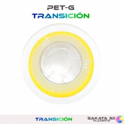 PETG TRANSITION Diâmetro 1,75mm Bobine 1kg - Sakata 3D