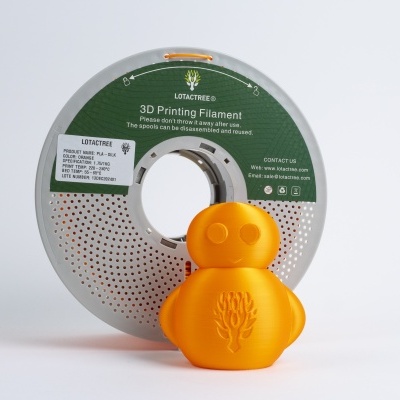 PLA SILK Orange - Diâmetro 1,75mm Bobine 1kg - Lotactree