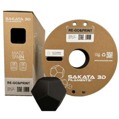 PLA RE-GO&PRINT Diâmetro 1,75mm Bobine 1kg - Sakata 3D
