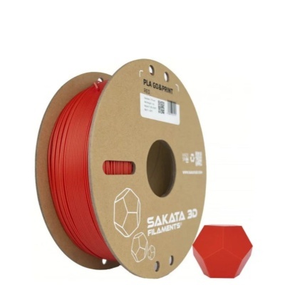PLA GO&PRINT ROJO Diâmetro 1,75mm Bobine 1kg - Sakata 3D
