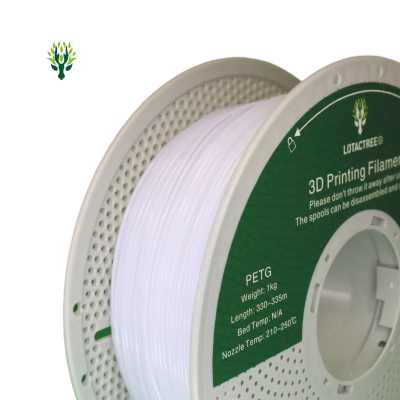 PETG Snowy White - Diâmetro 1,75mm Bobine 1kg - Lotactree