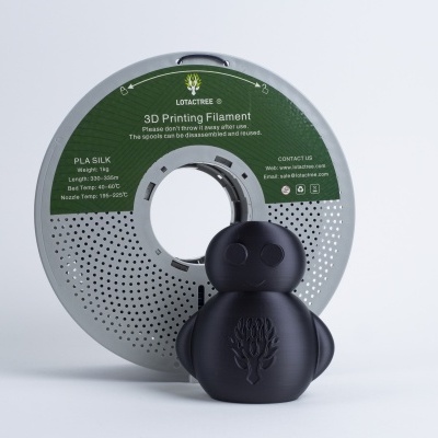 PLA SILK Black - Diâmetro 1,75mm Bobine 1kg - Lotactree