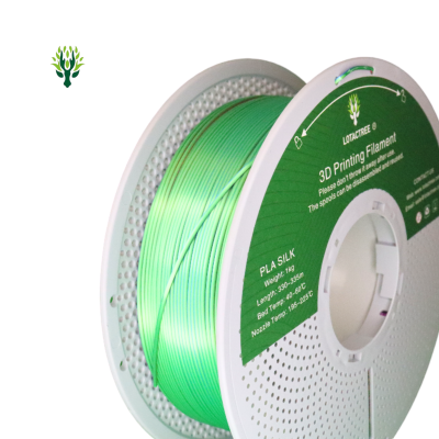 PLA SILK TRICOLOR Rose Red Green Sky Blue - Diâmetro 1,75mm Bobine 1kg - Lotactree