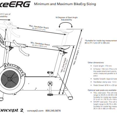 BikeErg Concept2 PM5