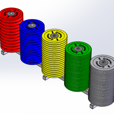 Suporte de Bumpers de Chão Jumbo