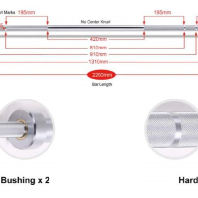 Barra Olímpica (20Kg) 1500 LB Hard Chrome