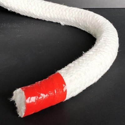 Burlete trançado redondo Fibra RCF 1100°C com reforço Inconel