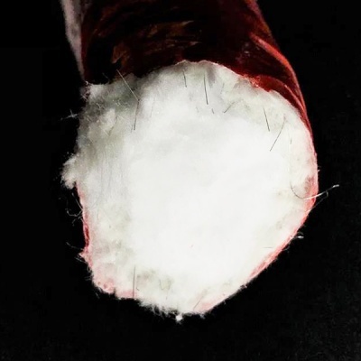 Burlete trançado redondo Fibra RCF 1100°C com reforço Inconel