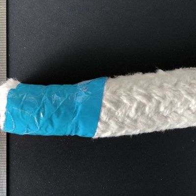 Cordão trançado redondo Fibra Bio AES 1050°C com reforço Inconel