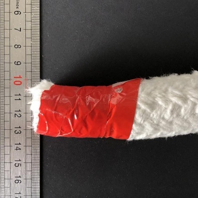 Burlete trançado redondo Fibra RCF 1100°C com reforço Inconel