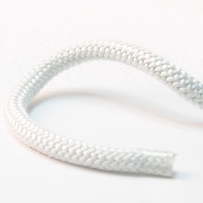 Cordão tricotado redondo Fibra Vidro 550°C branco