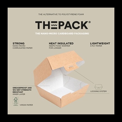Caixa cartolina Kraft THEPACK 15,2x12,1x6,5 cm 1350 ml