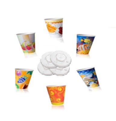 Copo Cartão Bebidas Frias c/ tampa