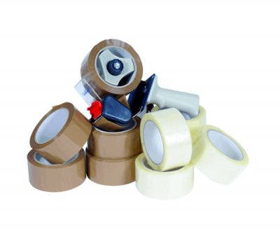 Fita Adesiva 50x66 Castanha/Branca/Transparente