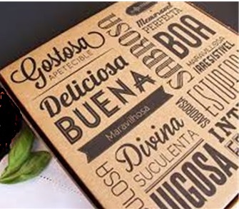 Caixa de Cartão Pizza Kraft 41x41x3,5