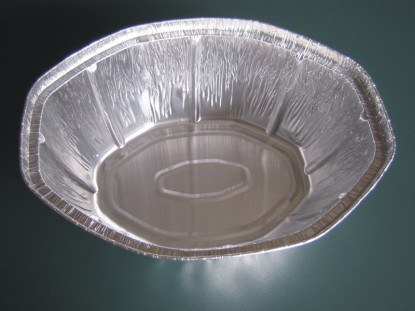 Tabuleiro oval de alumínio para alimentos