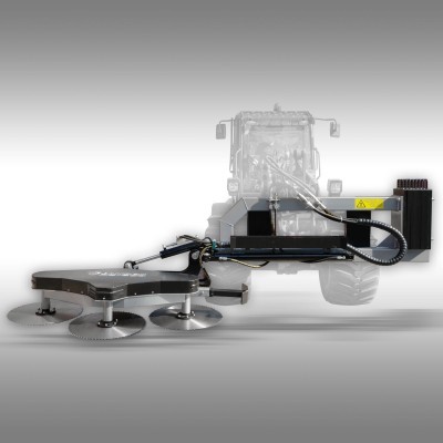 Serra Circular de vaivém AS-600 para trator, carregadora frontal, largura de 1750mm