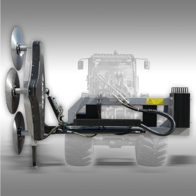 Serra Circular de vaivém AS-600 para trator, carregadora frontal, largura de 1750mm