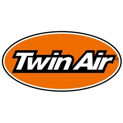 Logótipo Twin Air com fundo laranja