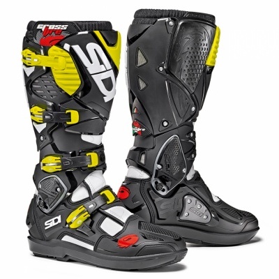 Botas Sidi Crossfire 3 SRS Preto / Amarelo / Branco
