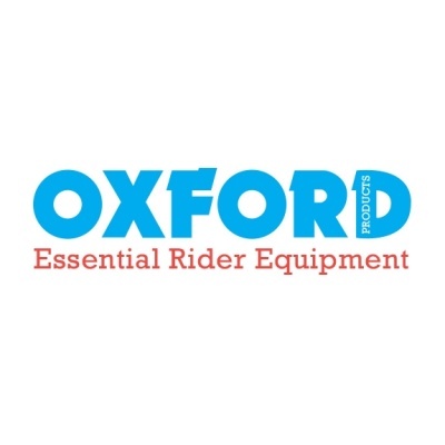Logótipo da marca OXFORD PRODUCTS com frase Essential Rider Equipment.