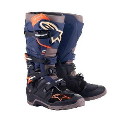 Botas Alpinestars Tech 7 Enduro Drystar Azul / Laranja