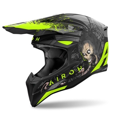 Capacete Airoh Wraap Darkness Amarelo