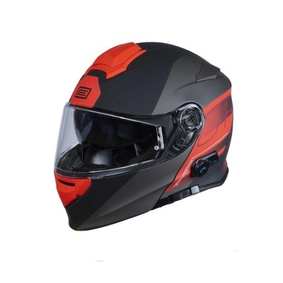 Capacete Modular Origine Delta com Intercomunicador Row Vermelho