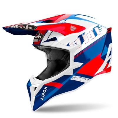Capacete Airoh Wraap Feel Vermelho e Azul
