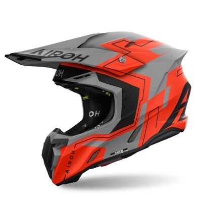 Capacete Airoh Twist 3 Dizzy Laranja Fluo