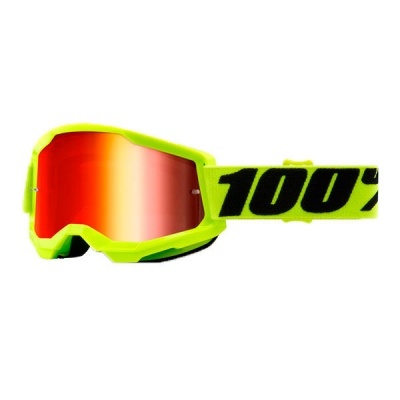 Óculos 100% The Strata 2 Amarelo Espelhado