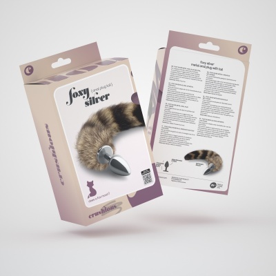 PLUG ANAL COM CAUDA FOXY SILVER METAL CRUSHIOUS