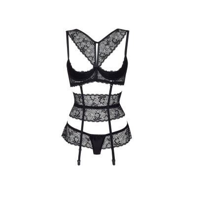 CONJUNTO DE 3 PEÇAS LILLIE PRETO BEAUTY NIGHT FASHION