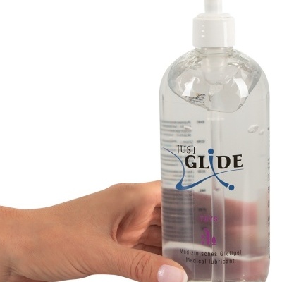 LUBRIFICANTE À BASE DE ÁGUA JUST GLIDE PARA BRINQUEDOS 500ML