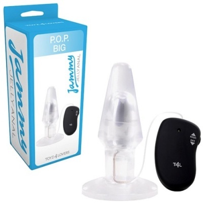 PLUG ANAL COM VIBRAÇÃO P.O.P BIG JAMMY JELLY ANAL