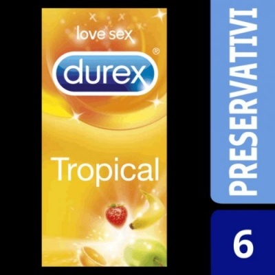 PRESERVATIVOS DUREX TROPICAL 6 UNIDADES