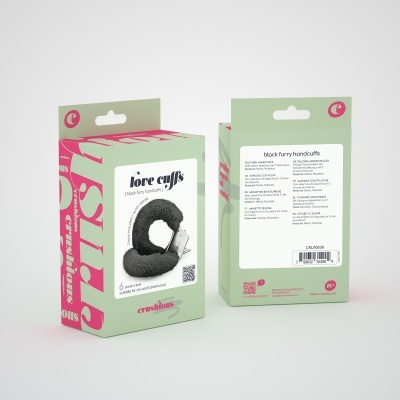 ALGEMAS DE PELUCHE LOVE CUFFS CRUSHIOUS PRETAS