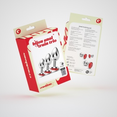 ANAL TRAIN TRIO BIJOU VERMELHO CRUSHIOUS COM BOLSAS INDIVIDUAIS GRÁTIS