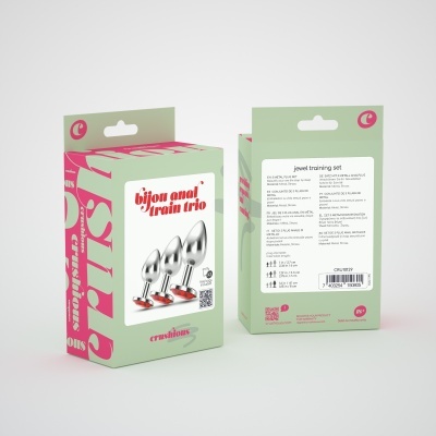 ANAL TRAIN TRIO BIJOU VERMELHO CRUSHIOUS COM BOLSAS INDIVIDUAIS GRÁTIS