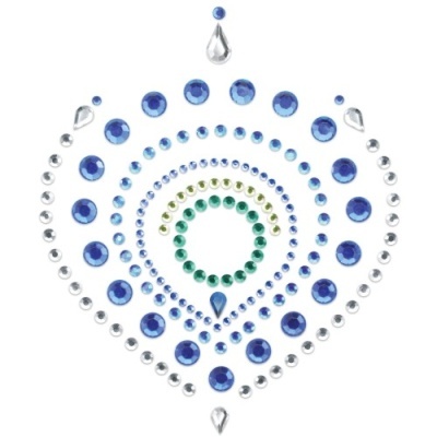 DECORAÇÕES CORPORAIS MIMI FLAMBOYANT BIJOUX INDISCRETS AZUIS E VERDES