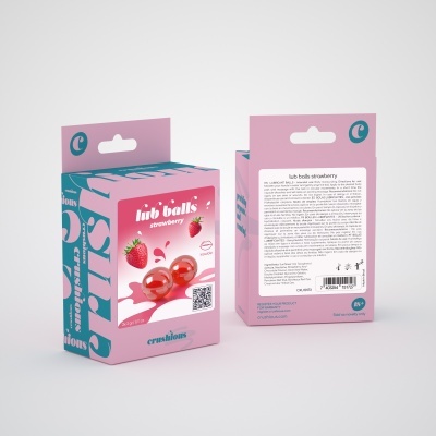 BOLINHAS EXPLOSIVAS LUBRIFICANTES COM SABOR A MORANGO LUB BALLS CRUSHIOUS