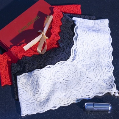 TANGA DE PÉROLAS CR-4395 VERMELHA COM BALA VIBRATÓRIA