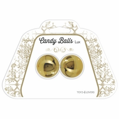 BOLAS VAGINAIS CANDY BALLS LUX DOURADAS
