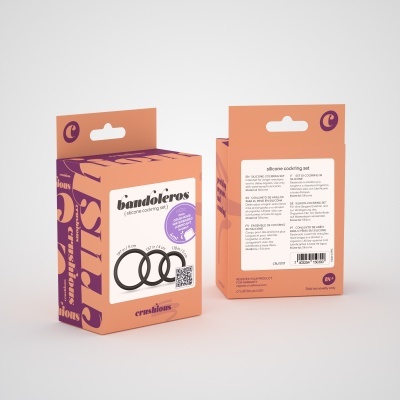 BANDOLEROS CONJUNTO DE ANÉIS DE SILICONE PARA O PÉNIS CRUSHIOUS
