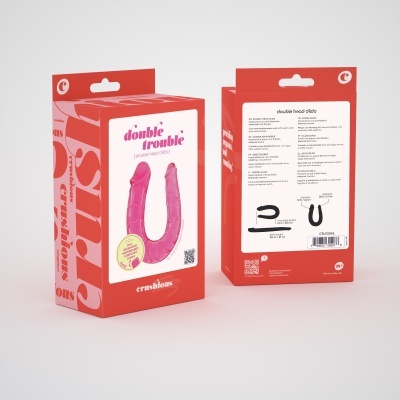 DILDO DUPLO DOUBLE TROUBLE CRUSHIOUS ROSA