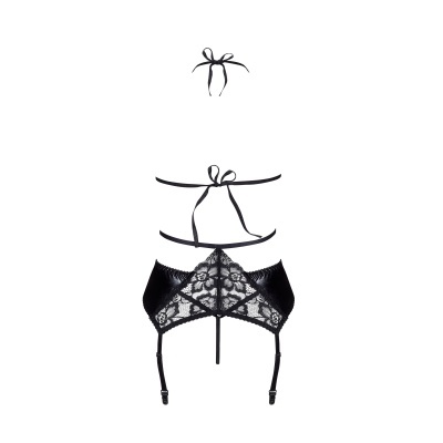 CONJUNTO DE 3 PEÇAS ALANIS PRETO BEAUTY NIGHT FASHION