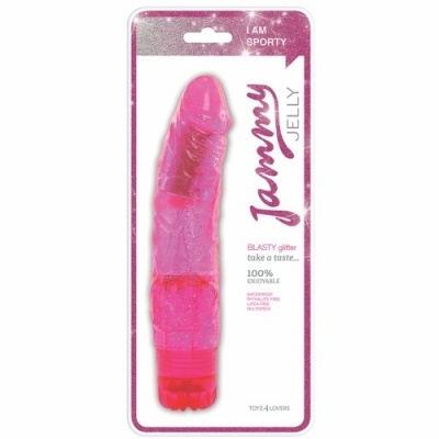 VIBRADOR JAMMY JELLY BLASTY GLITTER