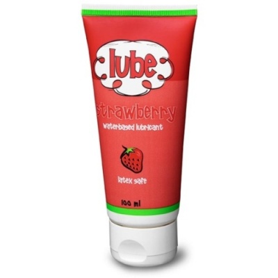 LUBRIFICANTE COMESTÍVEL DE MORANGO LUBE 100ML