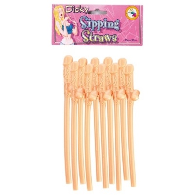 10 PALHINHAS EM FORMA DE PÉNIS