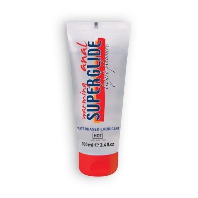 LUBRIFICANTE À BASE DE ÁGUA COM EFEITO CALOR WARMING ANAL SUPERGLIDE HOT? 100ML